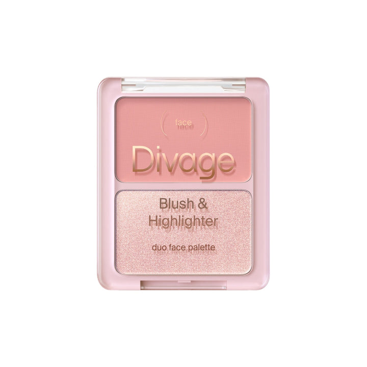 BLUSH & HIGHLIGHTER DUO FACE PALETTE - Divage Milano